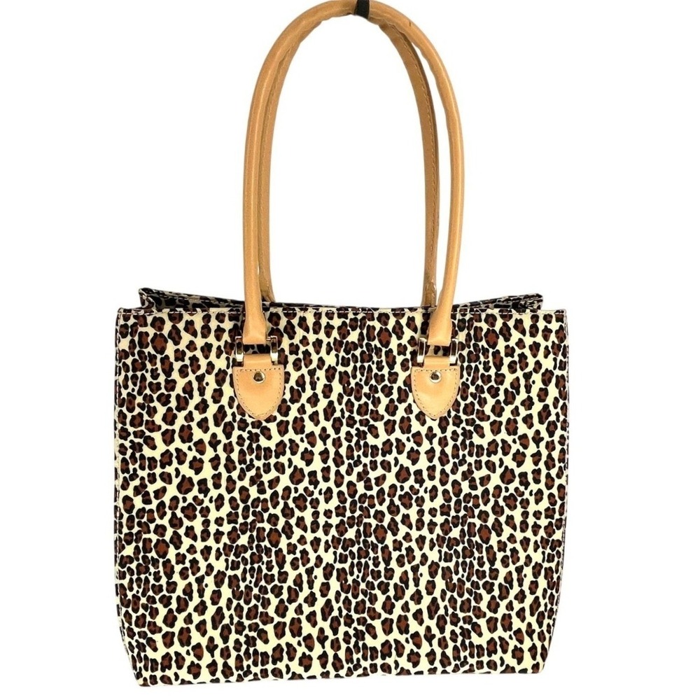 Joan Rivers Leopard Print Large Tote Top Handle Fashion Bag Statement Piece